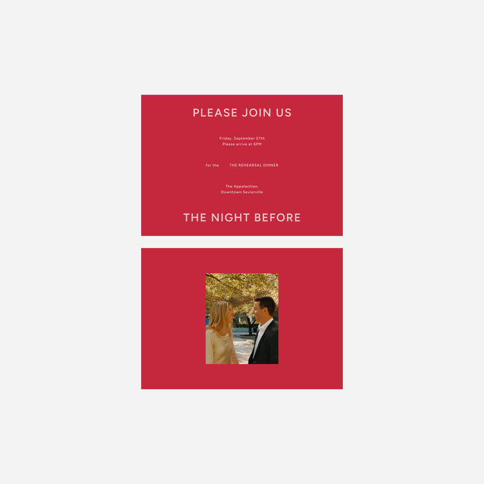 Juniper - Rehearsal Dinner Card