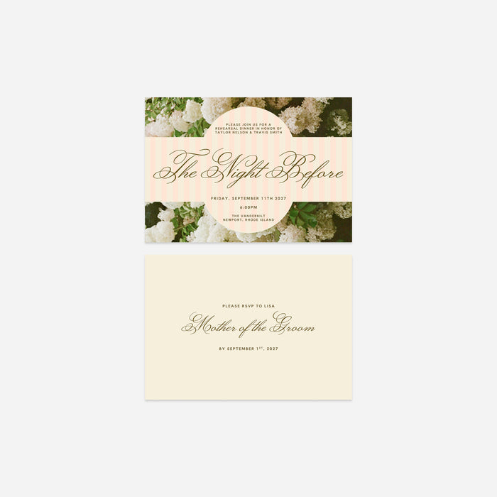 Rosewood - Rehearsal Dinner Card