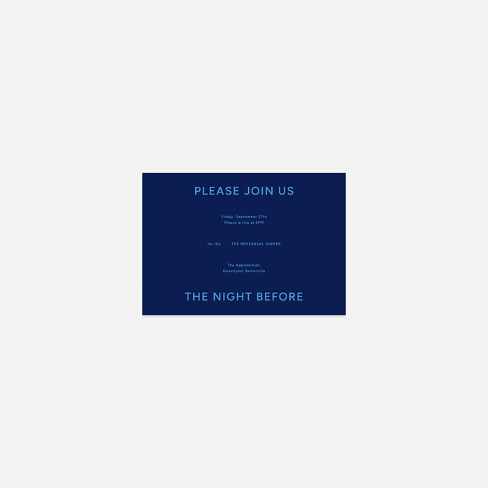 Juniper - Rehearsal Dinner Card