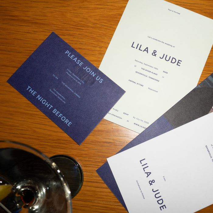 Juniper - Rehearsal Dinner Card