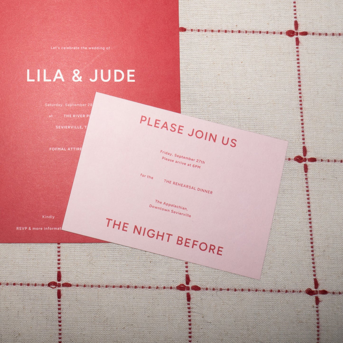 Juniper - Rehearsal Dinner Card