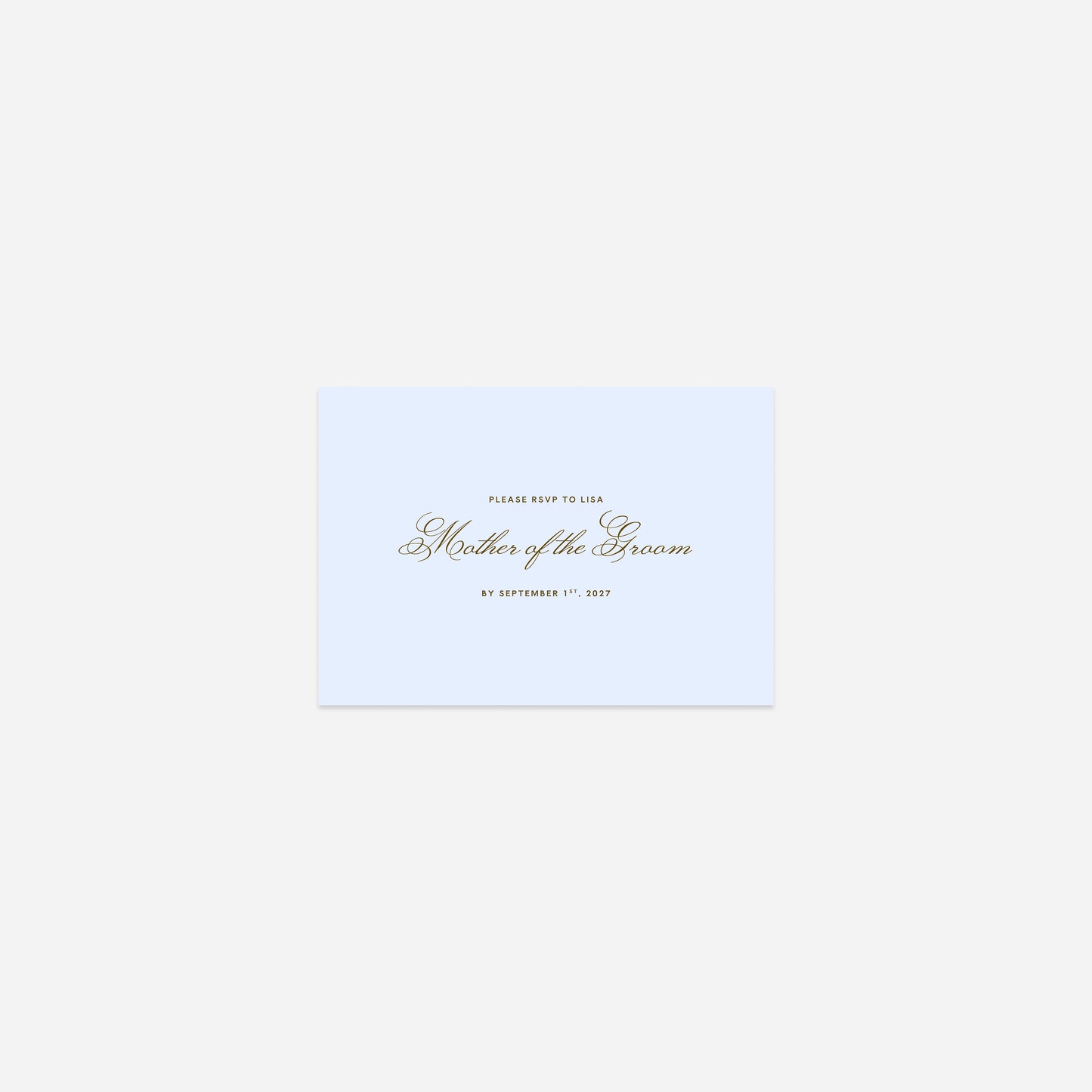 Rosewood - Rehearsal Dinner Card