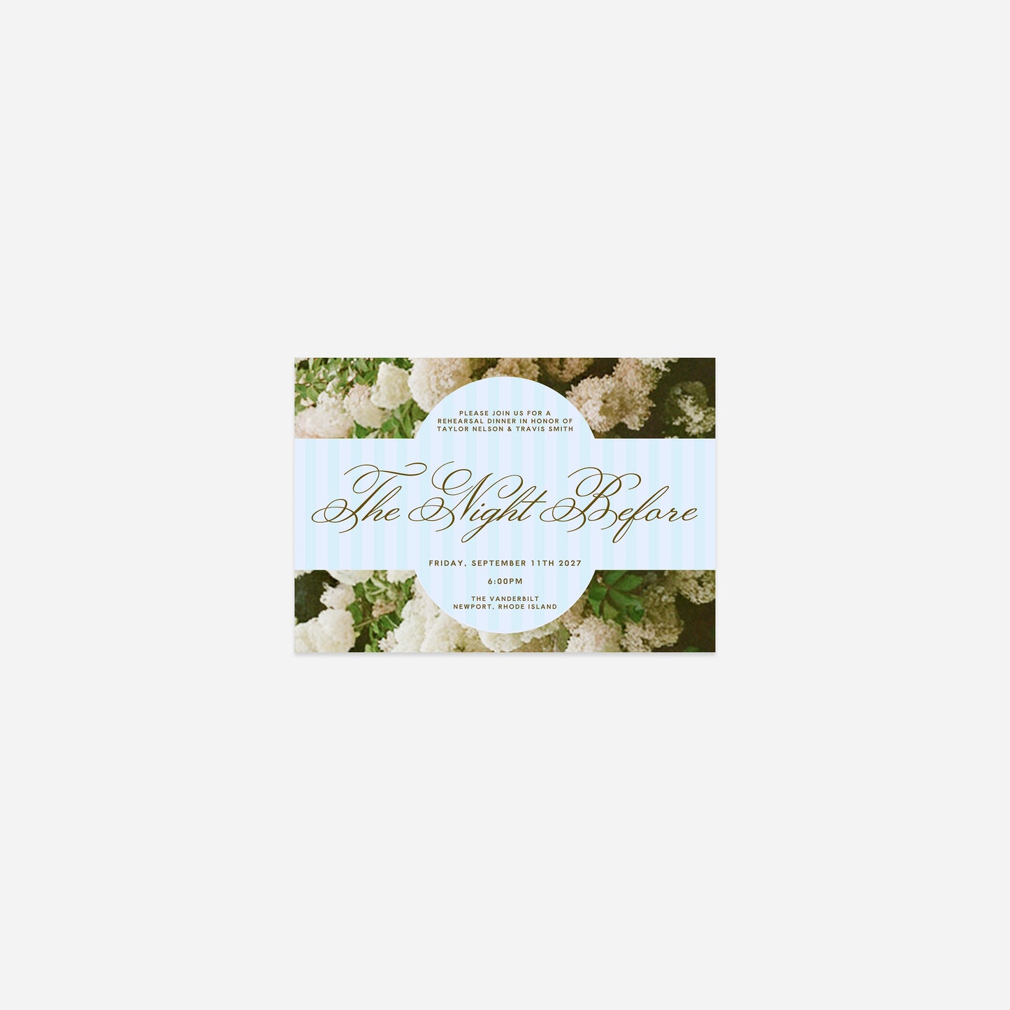 Rosewood - Rehearsal Dinner Card