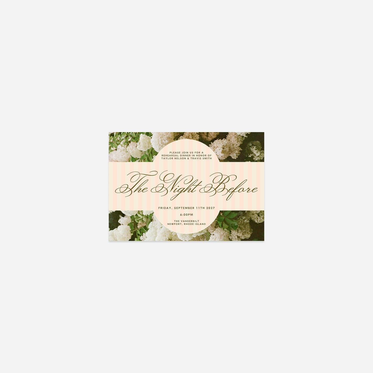 Rosewood - Rehearsal Dinner Card